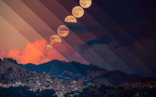 ماه کامل برداشت: تماشای زیبایی آتشفشان اتنا — ۱ اکتبر ۲۰۲۶