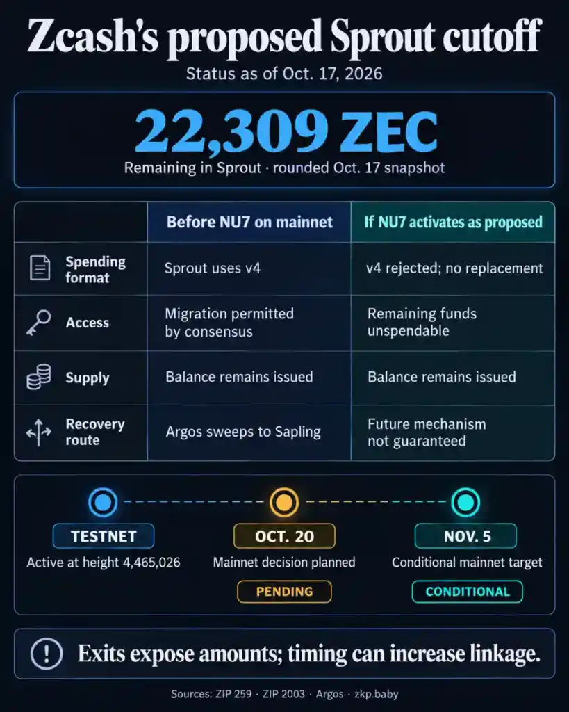 آینده نامشخص Zcash: احتمال انسداد دسترسی به Sprout